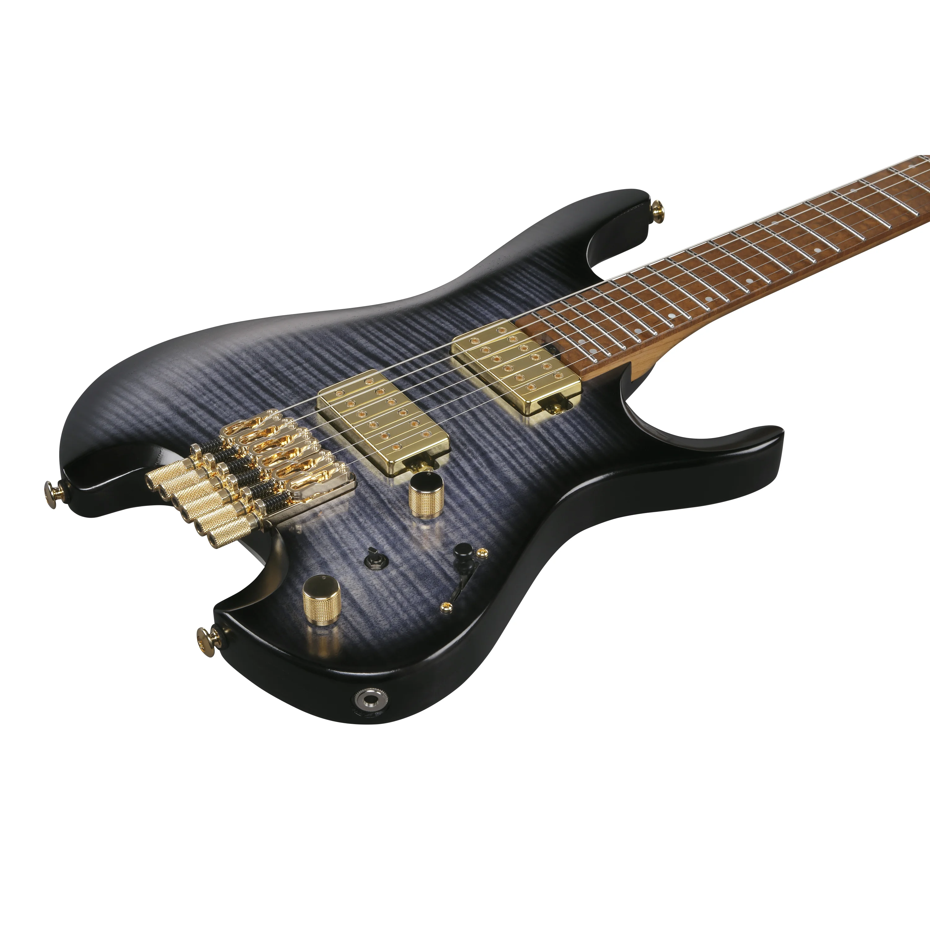 Q52FMG-DRL Quest Headless E-Gitarre Deep Twilight Burst Low Gloss 